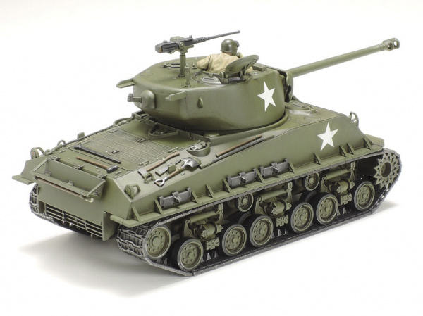 32595 Tamiya Американский средний танк M4A3E8 Sherman "Easy Eight" с фигурой командира (1:48)