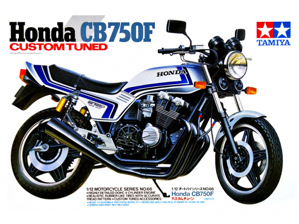 14066 Tamiya Мотоцикл Honda CB750F "Custom Tuned" (1:12)