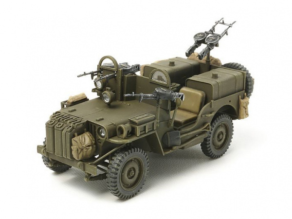 25423 Tamiya Английский внедорожник SAS Commando Vehicle 1944 с двумя фигурами (1:35)