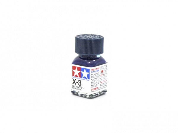 X-3 Royal Blue gloss, enamel paint 10 ml. (Королевский синий глянцевый) Tamiya 80003