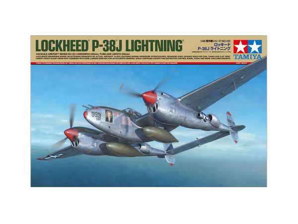 61123 Tamiya Американский истребитель Lockheed P-38J Lightning (1:48)
