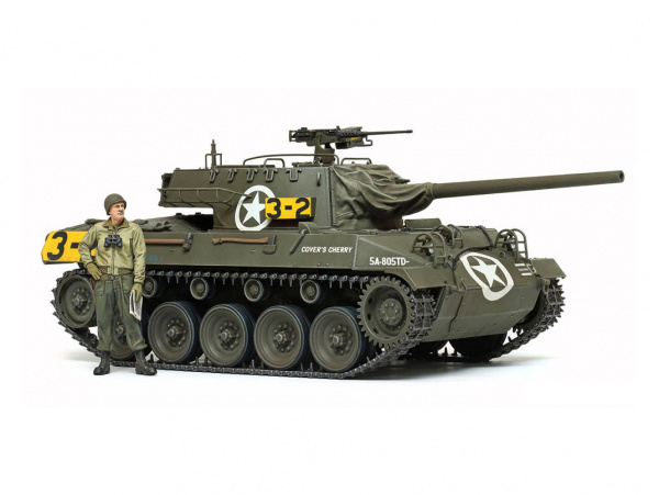 35376 Tamiya Американская противотанковая САУ M18 Hellcat с одной фигурой. (1:35)