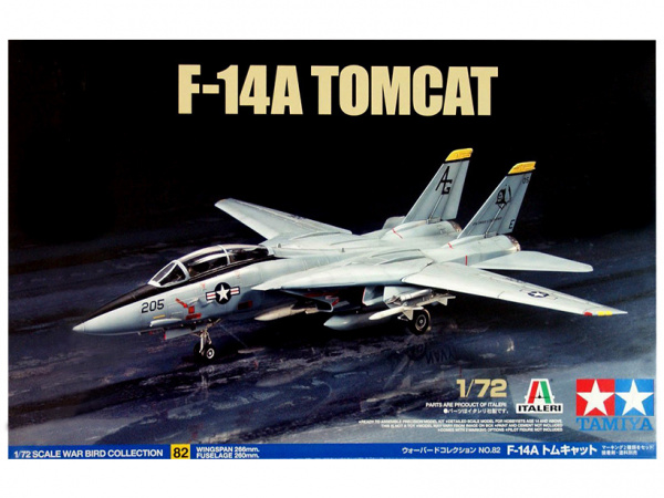 60782 Tamiya Американский  истребитель Grumman F-14A Tomcat (1:72)