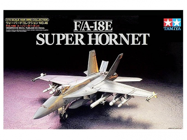 60746 Tamiya Американский палубный истребитель-бомбардировщик и штурмовик F/A-18E Super Hornet(1:72)