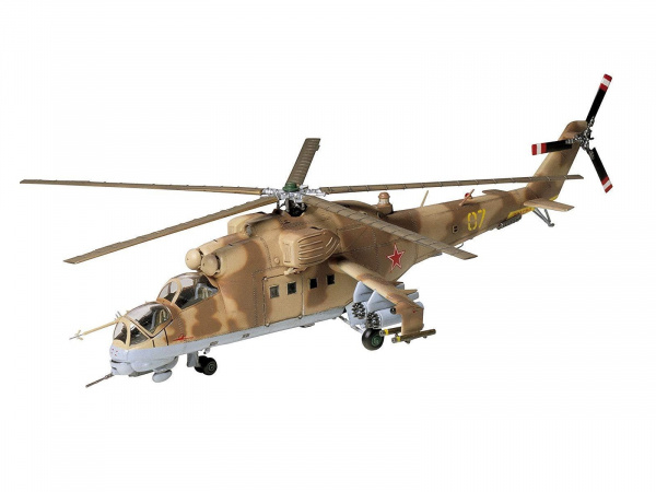 60705 Tamiya Советский/российский ударный вертолёт Mi-24 Hind (1:72)