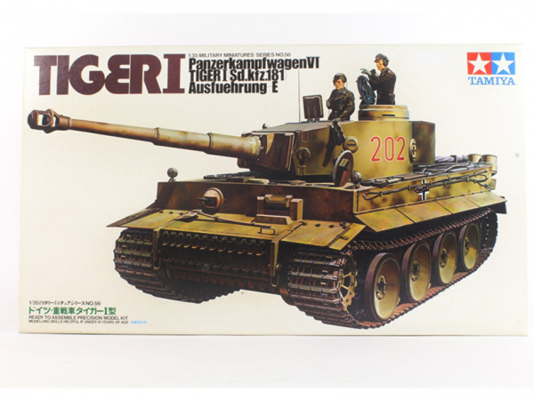 35056 Tamiya Немецкий тяжёлый танк Tiger I с двумя фигурами (1:35)