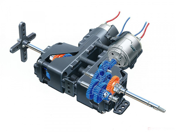 72009 Tamiya Сборный редуктор с 2 электромоторами (тип 260).