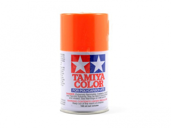 86024 Tamiya PS-24 Fluorescent Orange (Флуоресцентная оранжевая) краска-спрей 100 мл.