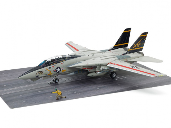 61122 Tamiya Истребитель Grumman F-14A Tomcat (Late) Carrier Launch Set (1:48)