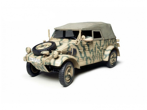 36205 Tamiya Немецкий автомобиль Kubelwagen Type 82 (European Campaign), с фигурой водителя (1:16)