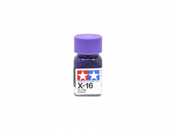 X-16 Purple gloss, enamel paint 10 ml. (Фиолетовый глянцевый) Tamiya 80016