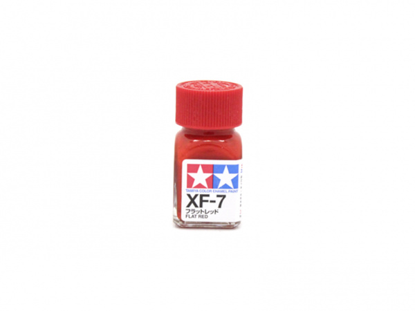 XF-7 Flat Red, enamel paint 10 ml. (Красный Матовый, краска эмалевая 10 мл.)Tamiya 80307