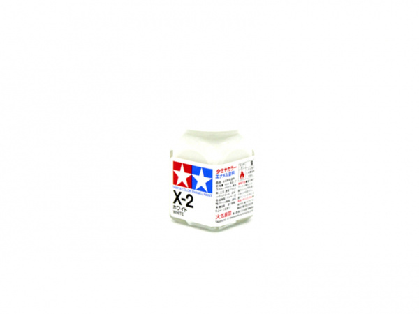X-2 White gloss, enamel paint 10 ml. (Белый глянцевый) Tamiya 80002