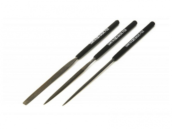 74104 Tamiya Набор надфилей (3 шт.) разной формы