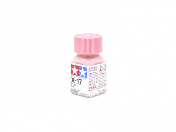 X-17 Pink gloss, enamel paint 10 ml. (Розовый глянцевый) Tamiya 80017