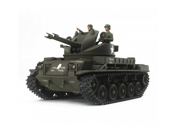 35161 Tamiya Американская ЗСУ M42 Duster с двумя 40 мм. пушками. 1953г. (1:35)