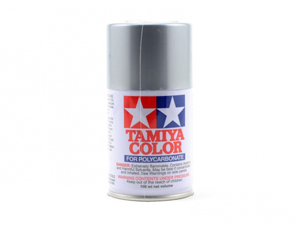 86048 Tamiya PS-48 Semi-Gloss Silver Alumite (Полуглянцевая серебряная) краска-спрей 100 мл.