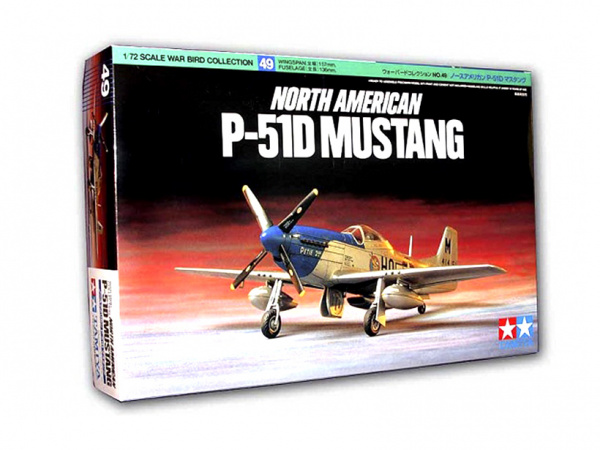 60749 Tamiya Американский истребитель North American P-51D Mustang (1:72)