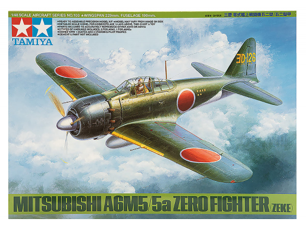 61103 Tamiya Японский самолёт Mitsubishi A6M5/5a Zero - Fighter (Zeke) (1:48)