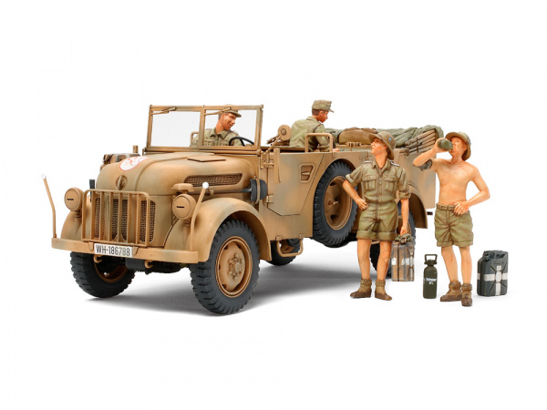 35305 Tamiya Немецкий автомобиль Steyr Type 1500A/01, африканский корпус, с 4 фигурами (1:35)
