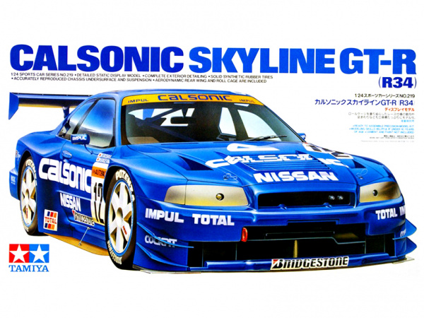 24219 Tamiya Nissan Calsonic Skyline GT-R (R34) (1:24)