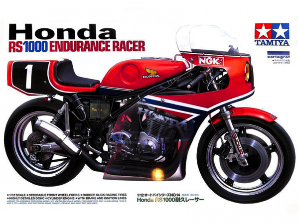 14014 Tamiya Мотоцикл Honda RS1000 Endurance (1:12)