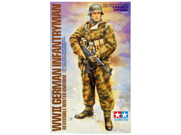 36304 Tamiya Фигура Немецкий пехотинец в зимней униформе "WWII German infantryman reversible" (1:16)