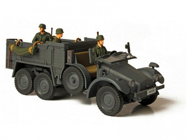 35317 Tamiya Немецкий армейский грузовик Krupp Protze (Kfz.70) с 3-мя фигурами (1:35)