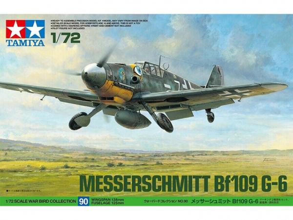 60790 Tamiya Немецкий истребитель MesserschmittBf-109G-6  (1:72)