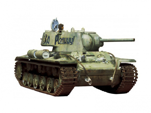 35066 Tamiya Советский тяжёлый танк КВ-1 c фигурой танкиста (1:35)