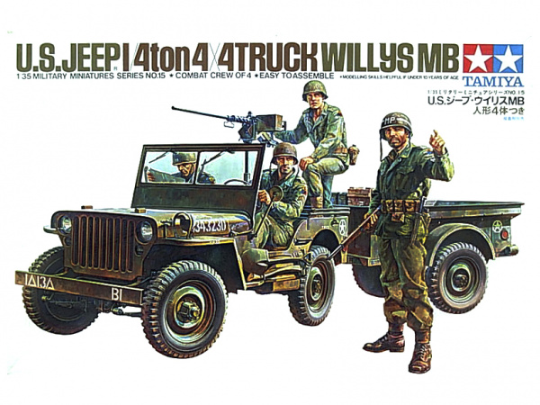 35015 Tamiya Американский джип Willys MB. 4tonn 4Х4 (1:35)