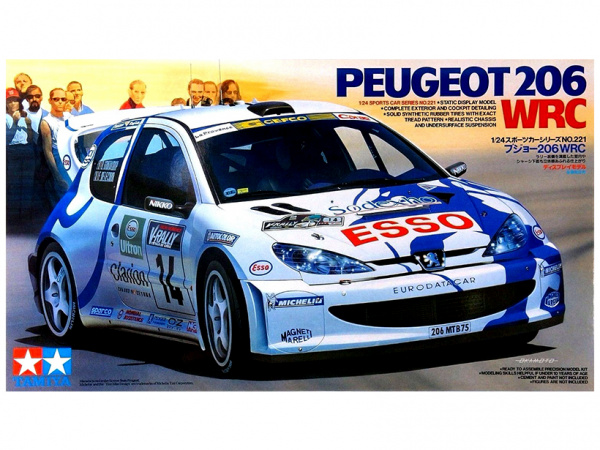 24221 Tamiya Peugeot 206WRC (1:24)