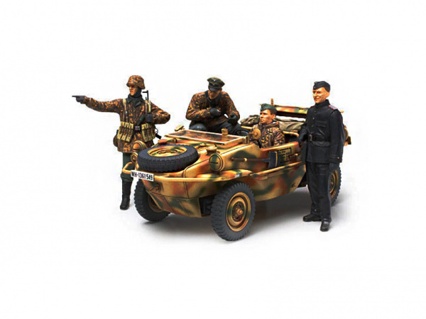 35253 Tamiya Немецкие командиры танковой дивизии на рекогносцировке (4 фигуры) (1:35)