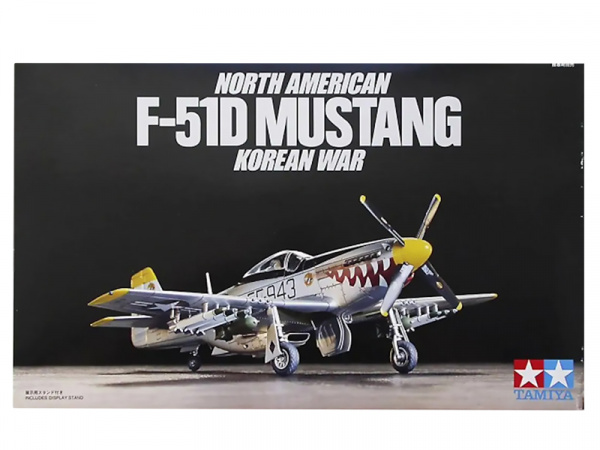 60754 Tamiya Американский истребитель North American F-51D Mustang Korean war (1:72)