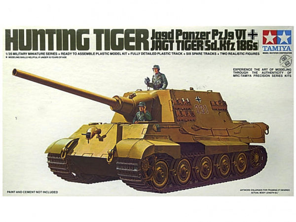 35058 Tamiya Немецкий истребитель танков Tiger Jagd Panzer PzJg VI Jagt Tiger Sd.Kfz 186s (1:35)