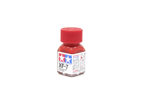 XF-7 Flat Red, enamel paint 10 ml. (Красный Матовый, краска эмалевая 10 мл.)Tamiya 80307