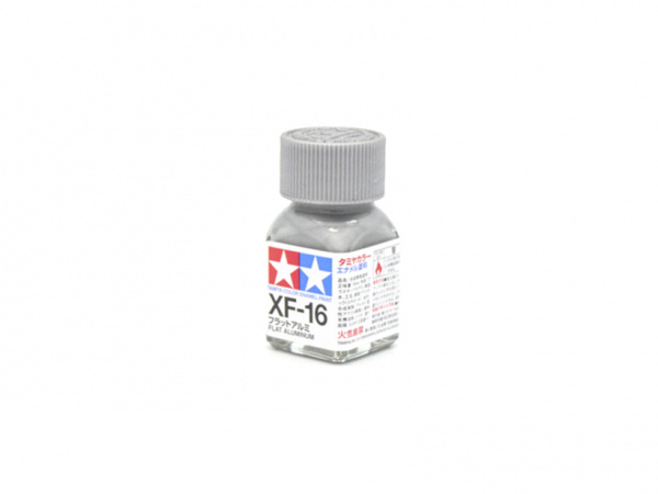 XF-16 Flat Aluminum, enamel paint 10 ml. (Алюминий Матовый металлик) Tamiya 80316