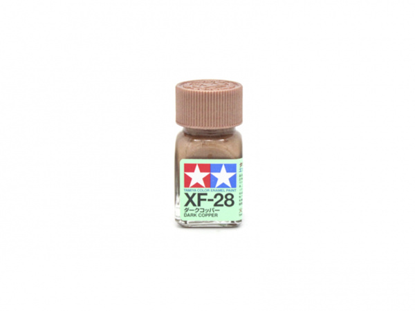 XF-28 Dark Copper metallic, enamel paint 10 ml. (Тёмная Медь металлик) Tamiya 80328