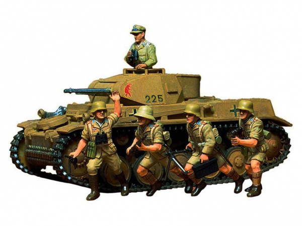 35009 Tamiya Немецкий танк Pzkpw II Ausf F/G с пятью фигурами (1:35)