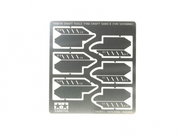 74097 Tamiya Набор тонких пилок-полотен II толщиной 0,1мм.