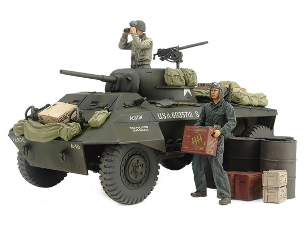 25196 Tamiya Американский бронеавтомобиль M8 Light Armored Car "Greyhound" (1:35)