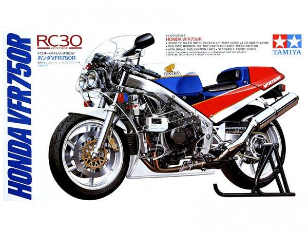 14057 Tamiya Мотоцикл Honda VFR750R (1:12)