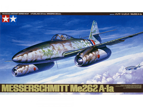 61087 Tamiya Немецкий истребитель Messerschmitt Me262 A-1a (1:48)