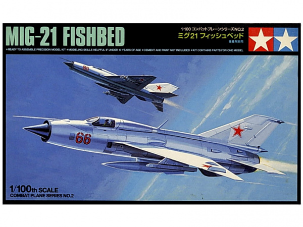 61602 Tamiya Советский истребитель-перехватчик MiG-21 "Fishbed" (1:100)