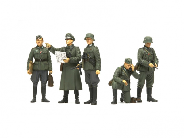 35293 Tamiya Немецкие пехотинцы (5 фигур, с МР-40, MG-34,  MG-42, французская кампания) (1:35)