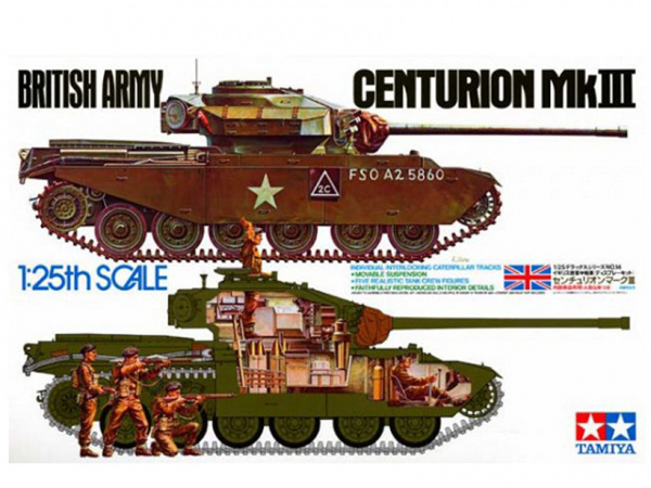 30614 Tamiya Английский танк Centurion Mk III (1:25)