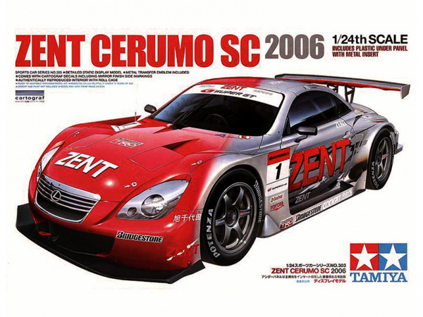 24303 Tamiya Автомобиль Lexus ZENT Cerumo SC 2006 (1:24)