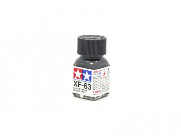 XF-63 German Grey flat, enamel paint 10 ml. (Немецкий Серый матовый) Tamiya 80363