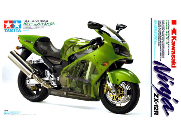 14084 Tamiya Мотоцикл Kawasaki Ninja ZX-12R (1:12)
