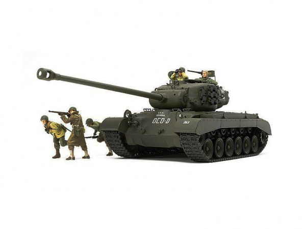 35319 Tamiya Американский танк T26E4 "Super Pershing" с пятью фигурами (1:35)